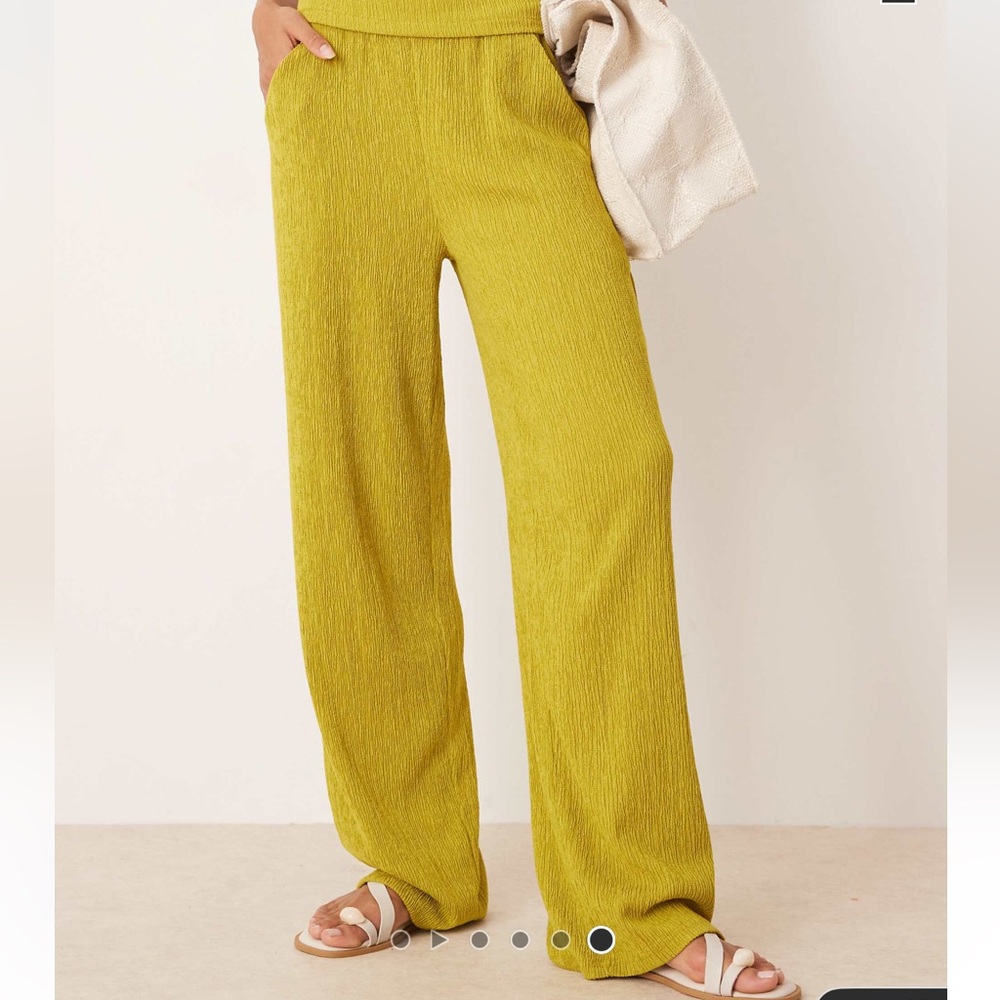ASOS women’s textured wide leg pants